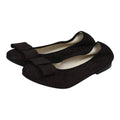 1412 - Black Glitzy Flats for Girl/Teen/Women by London Kids
