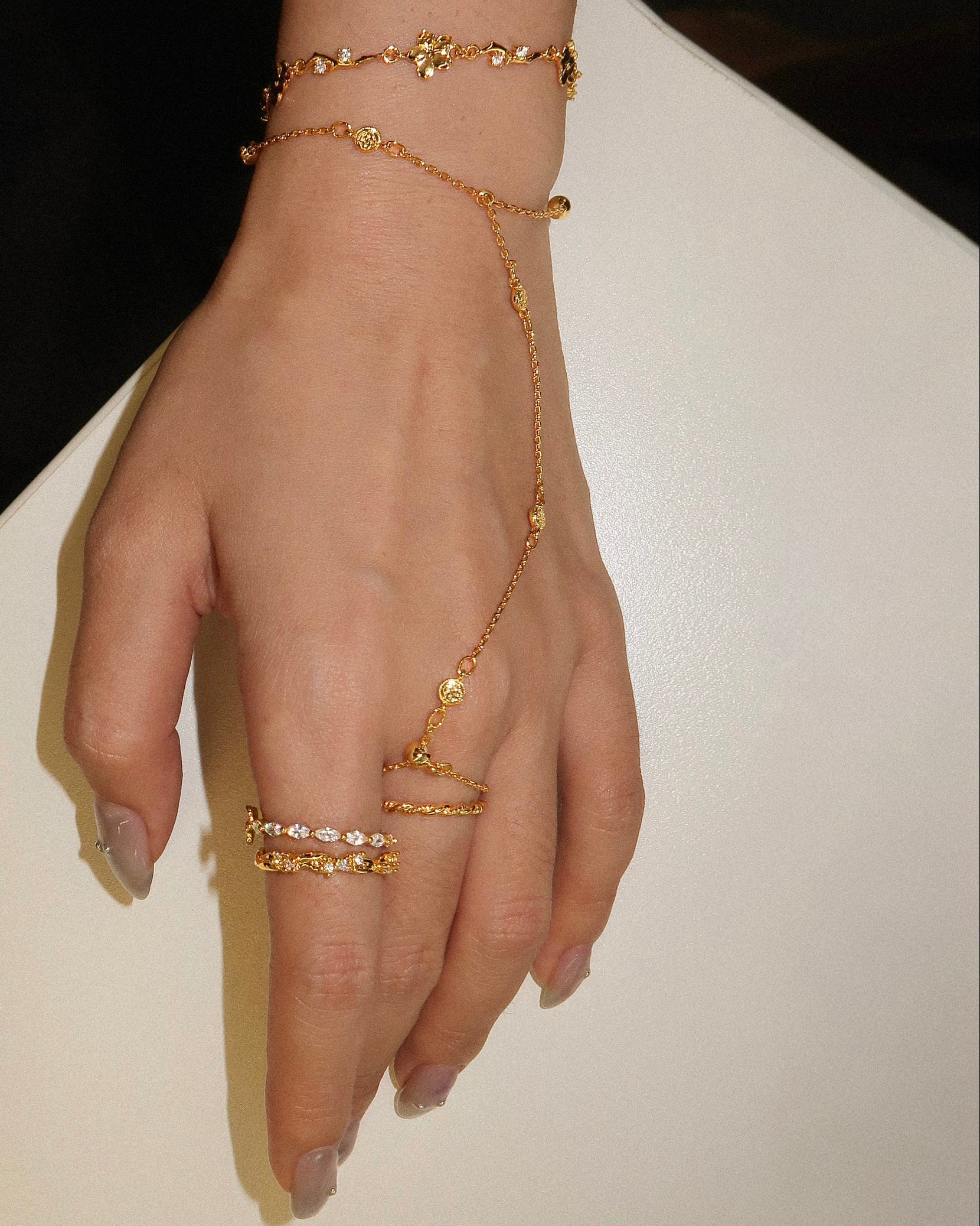 Elise Flora Marquise Ring